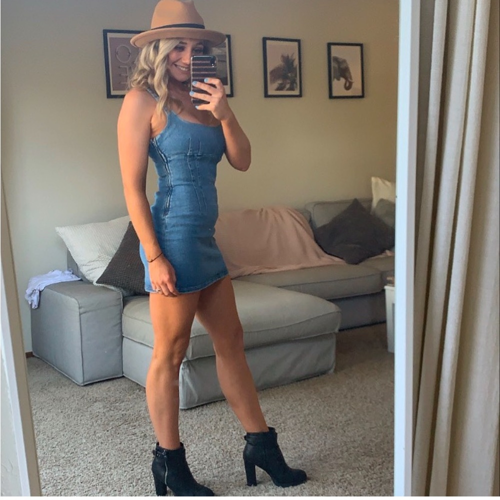 Urban outfitters size small denim mini dress!